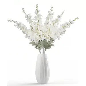 10 Piece Artificial Flycatcher Flower Set, Plush Fake Bluebell Silk Flowers, Home Decor & Wedding Decoration, Universal Setting, Flower Arrangement, Decorative Flowers