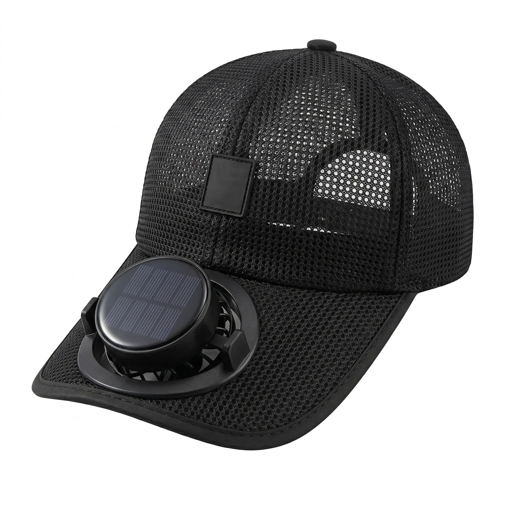 Sun Visor Hats with Fan, Solar Powered Cooling Baseball Chapeau Breathable UV Protection, USB Charging for Men Woman Unisex
