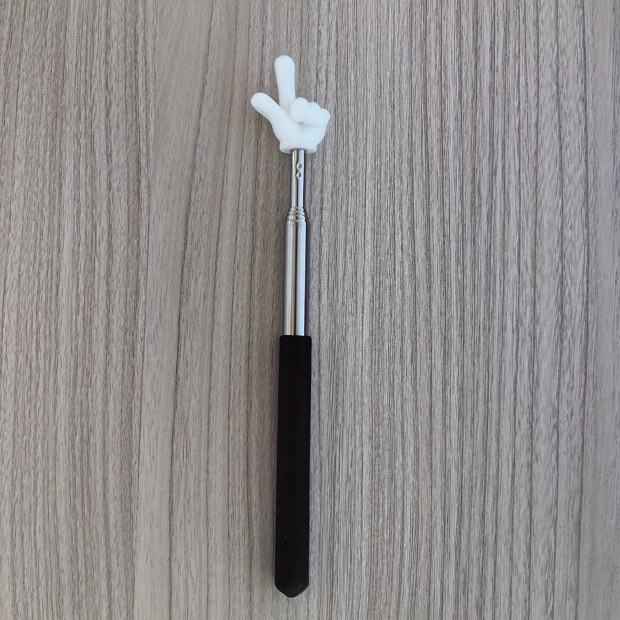 Adjustable Extendable Teaching Pointer, Non-Slip Matte Handle, Fun Finger Design, Flexible Extension, Classroom & Home Use, Interactive Tool, Office Desk Accessories, Classroom Supplies, Pointer Stick