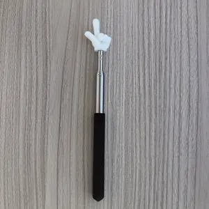 Adjustable Extendable Teaching Pointer, Non-Slip Matte Handle, Fun Finger Design, Flexible Extension, Classroom & Home Use, Interactive Tool