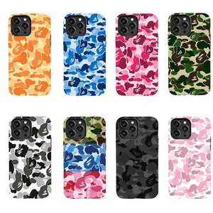 Bape Protective Camo Streetwear phone Cases For iPhone 17 16 15 14 13 12 Promax Pro Plus, hard shell protection ,Unique design,best Gift