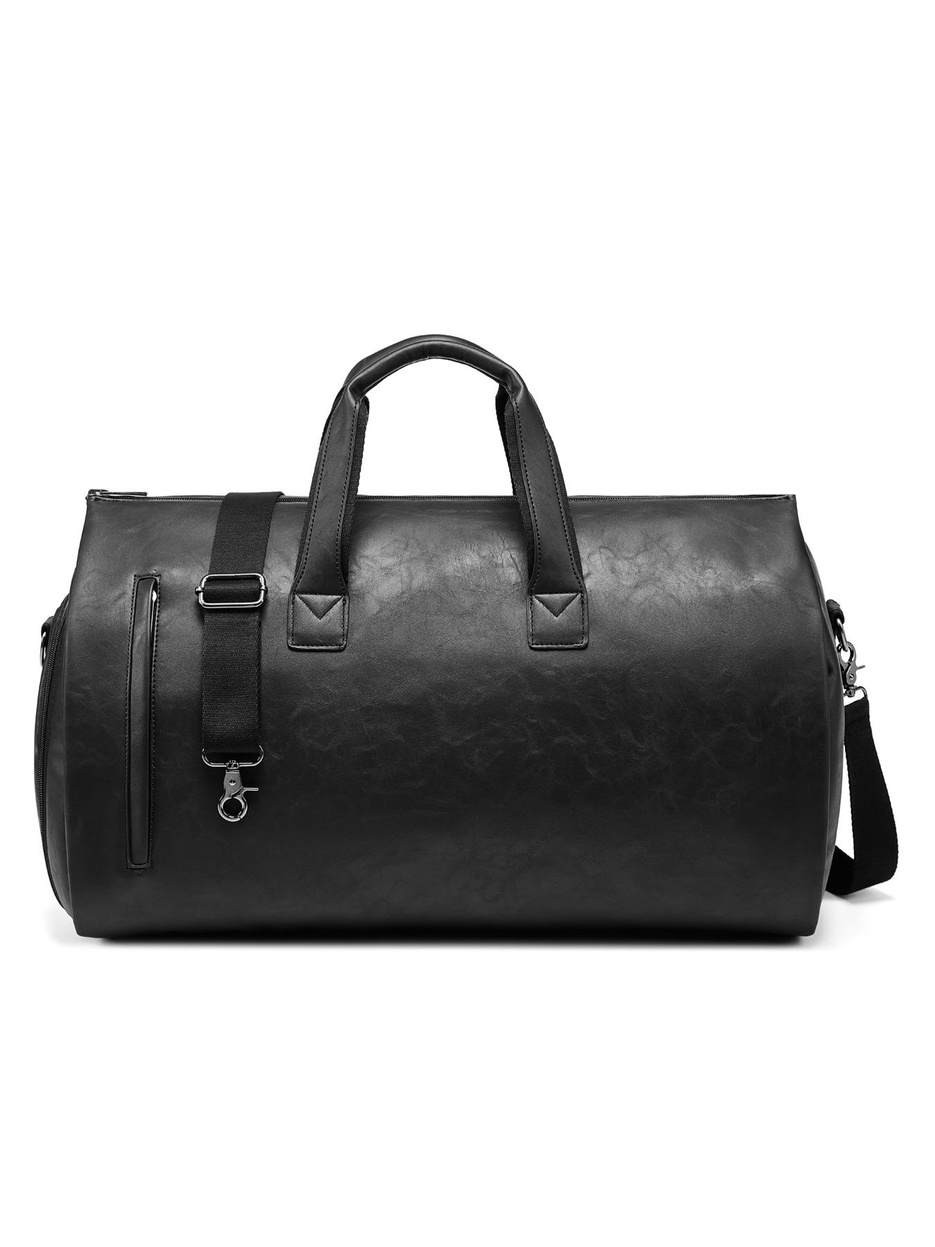 1 Piece Men's Business Trendy Large Capacity Travel Bag, Vintage Casual Zipper Duffel Bag for Work & Business, Carry on Weekender Bag for Outing & Holiday & Travel, Durable Duffels