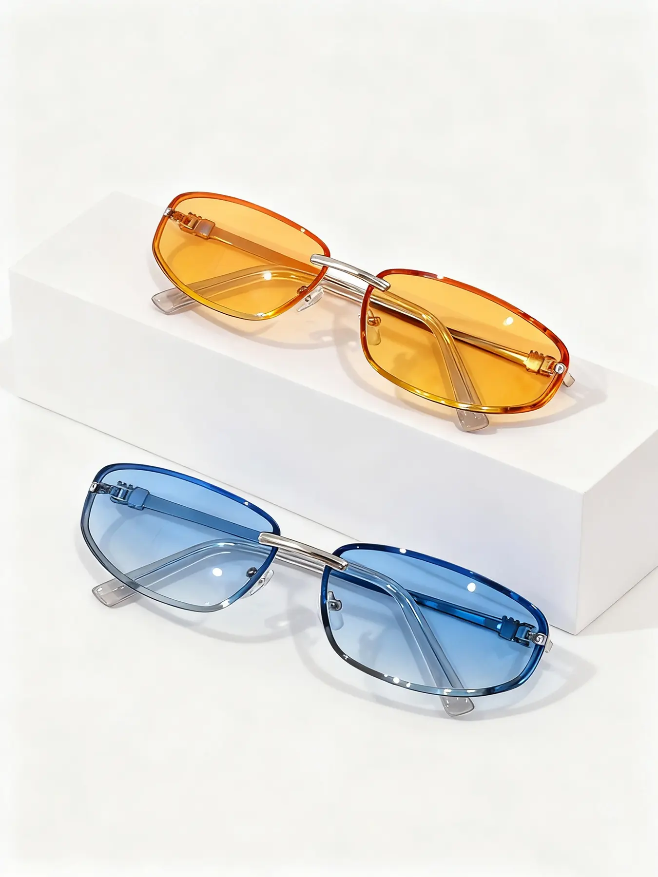 Women's Vintage Oval Frame Metal Fashion Glasses Decorative Lens Feature, Outdoor Travel Street Photography Party Beach Tour Trendy Beach Eyewear Designed For Outdoors, Casual Plain Design Distinctive Oval Shape Plain Pattern Type, Street Style Shades