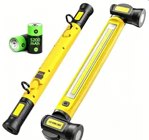 Under Hood Work Light Bar, 3000LM LED Magnetic Light Bar with Hooks, 5200mAh Cordless Rechargeable Hood Light, Single Pack, Ideal for Mechanic, Car Repair & Garage Use