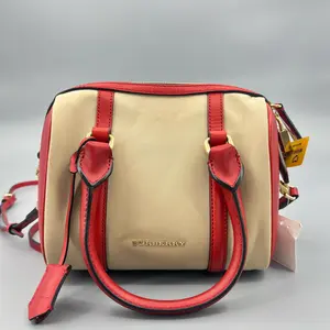 Pre-owned Canvas Shoulder Bags Burberry Alchester Bowling Bag