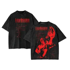 Leon S. Kennedy Glitch Red Vintage Wash Hoodie, Resident Evil 4 Remake Graphic T-Shirt, RE4 Survival Horror Gamer Streetwear, Acid Wash Mineral Oversized Sweatshirt, Crimson Tactical Agent Aesthetic, Unisex Cotton Apparel