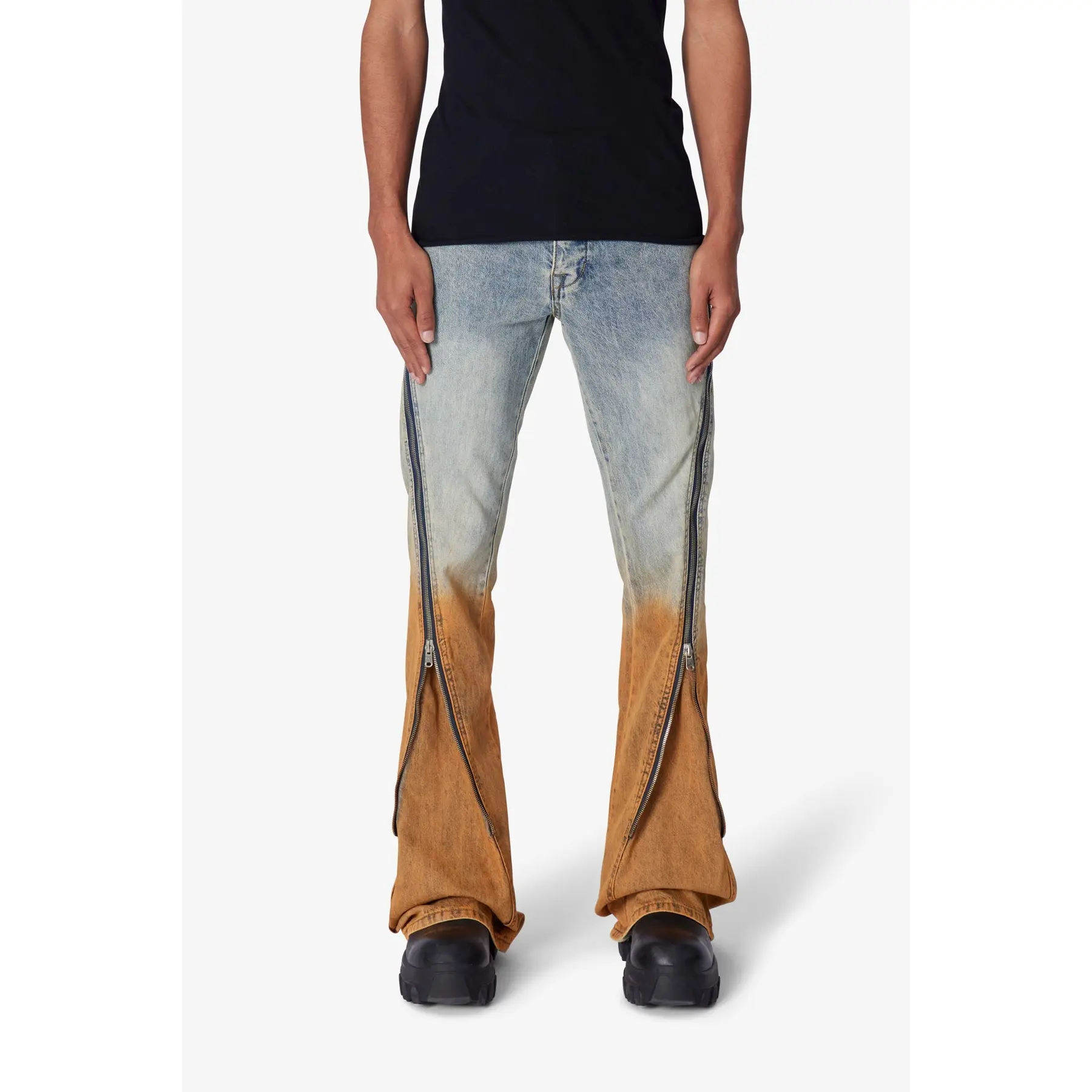 mnml D519 Zipper Flare Denim mnml D519 Zipper Flare Denim