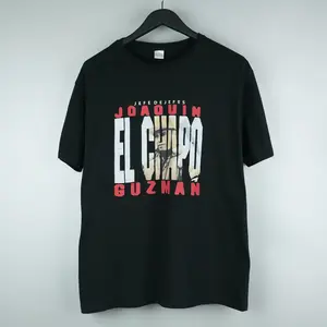 Vintage 2000s El Chapo Joaquin Guzman t-shirt, Fashion Cotton, Full Size, Full Colors, For Women