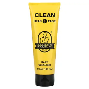 Bee Bald Clean Head & Face, Daily Cleanser, 4 fl oz (118 ml)