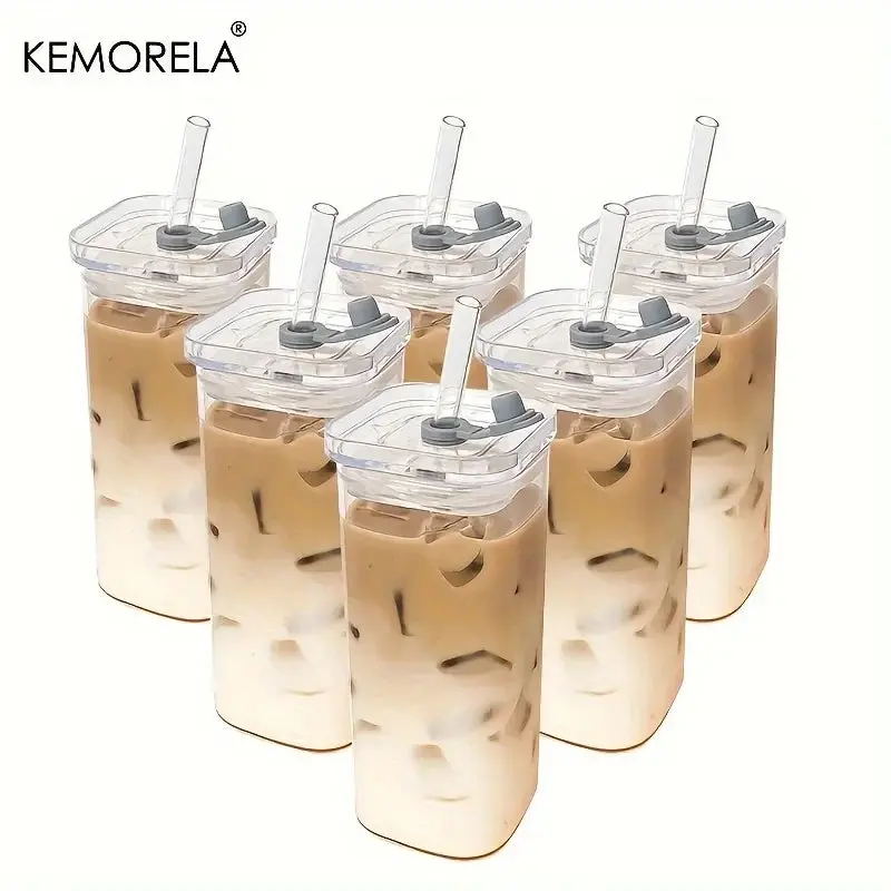 Square Heat Resistant Glass Coffee Cup