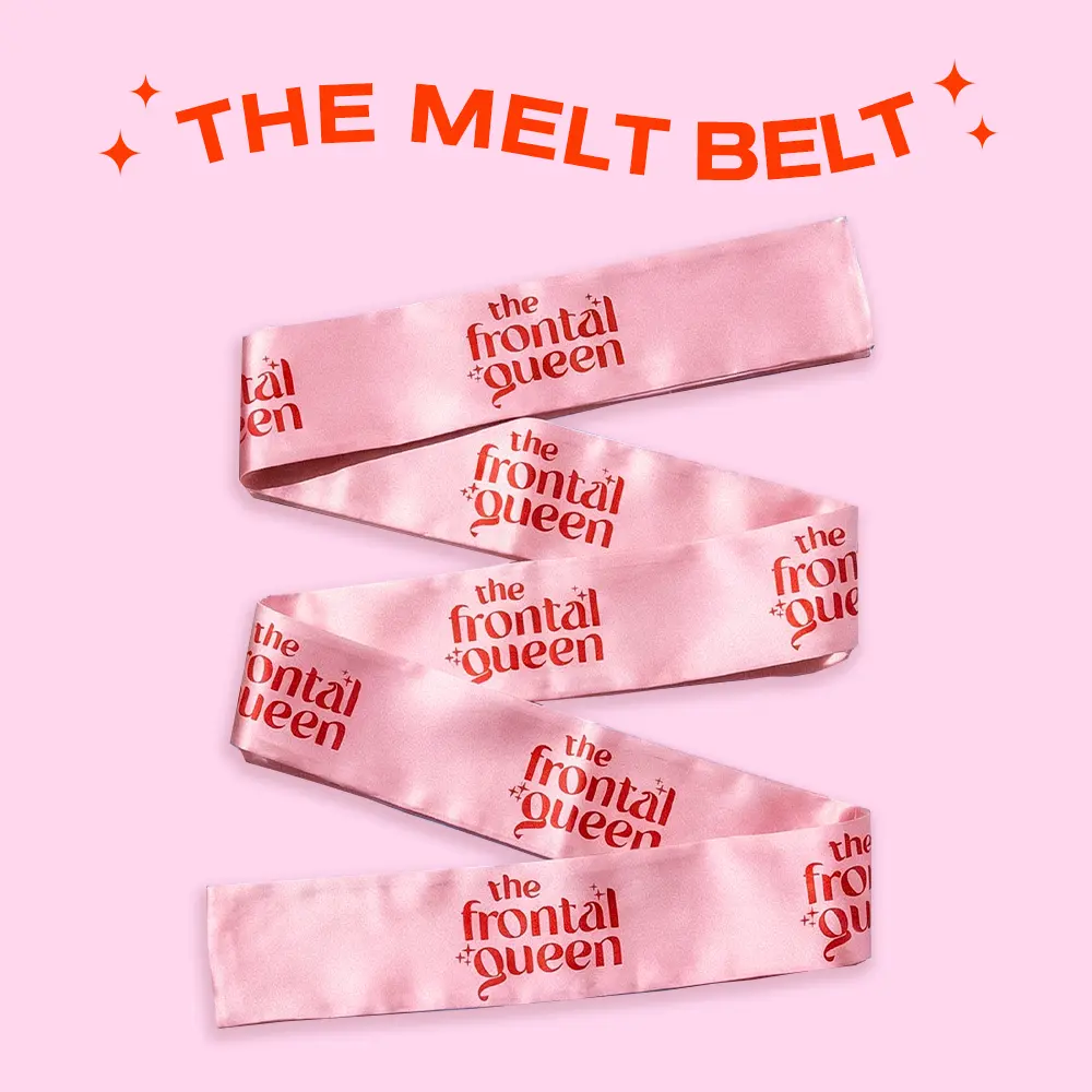 The Frontal Queen Melt Belt | Double-Length Wig Melt Band That Wraps Twice for Extra Security | Adjustable Elastic Band for Lace Front Wigs, Lace Melting, Wig Installs, Seamless Melts, Edge Laying, Sweat-Resistant Hold & All-Day Comfort
