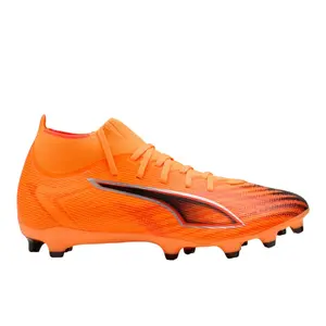 PUMA Womens Ultra 6 Match FirmArtificial Ground Soccer Cleats Firm Ground, Soft Ground - Black, Orange