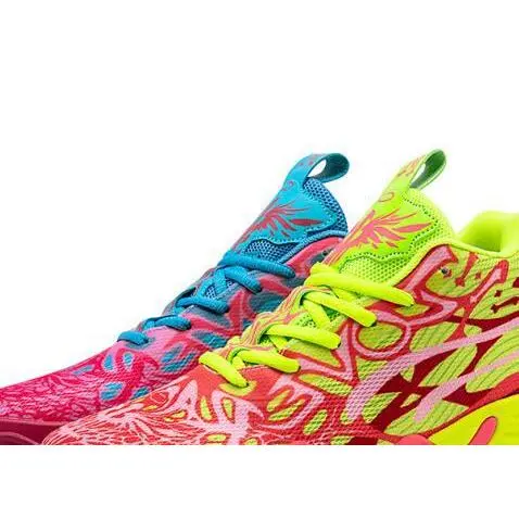 Mandarin ducks in red, yellow, blue, and