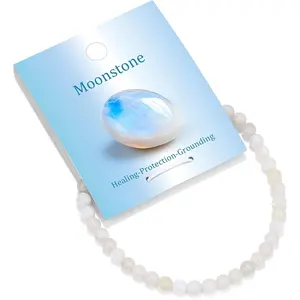 4mm 6mm 8mm Healing Crystal Bracelets for Women Men Natural Stone Beaded Stretch Bracelet Handmade Gemstone Reiki Spiritual Jewelry Gifts