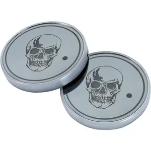 LED Car Cup Holder Lights 2 Pack Car Coasters Changing USB Charging Mat 17 Modes Luminescent Cup Pad Interior Atmosphere Lamp Decoration Light