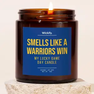 Smells Like A Warriors Win Candle, Warriors Basketball Candle, Warriors Game Day Decor, Warriors Gifts, Warriors Merch, Warriors Basketball Gift, Warriors Decor, Game Day