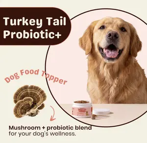 Lumiqour - Turkey Tail Probiotic+ - Mushroom + Probiotic Blend for Dogs prone to Lumps | Immunity & Gut Health for Dogs