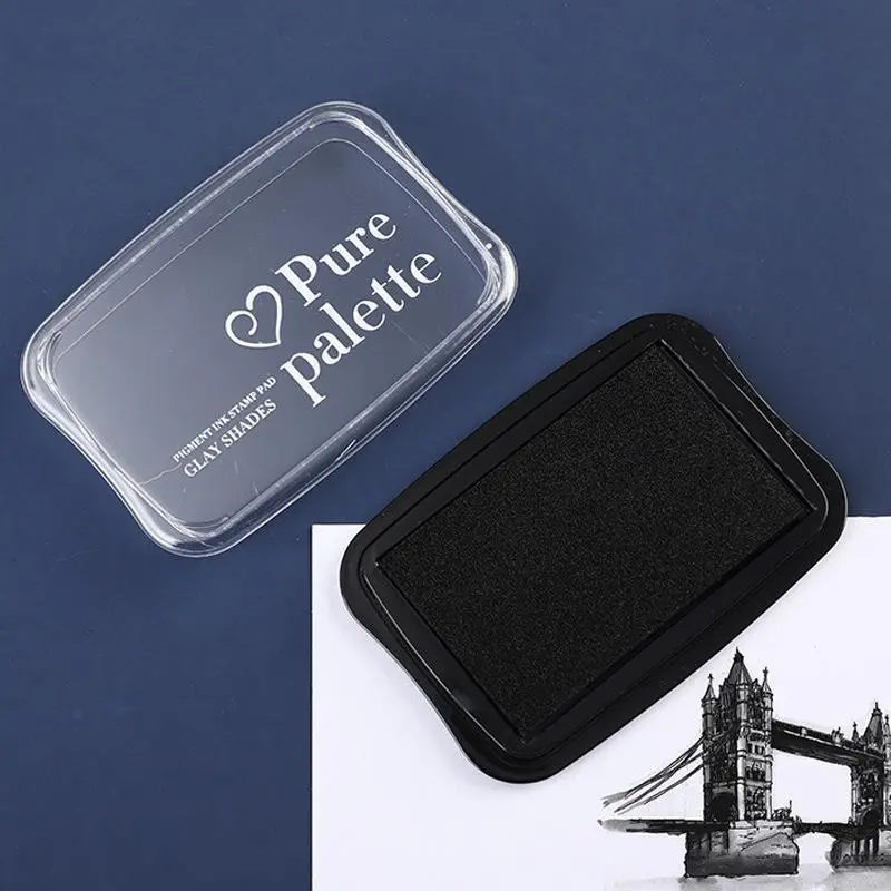 6 Color Vintage Color Large Solid Stamp Pad, Creative Projects Hand Account Decoration DIY Finger Stamper Stamping Accessories Sponge Ink Pads