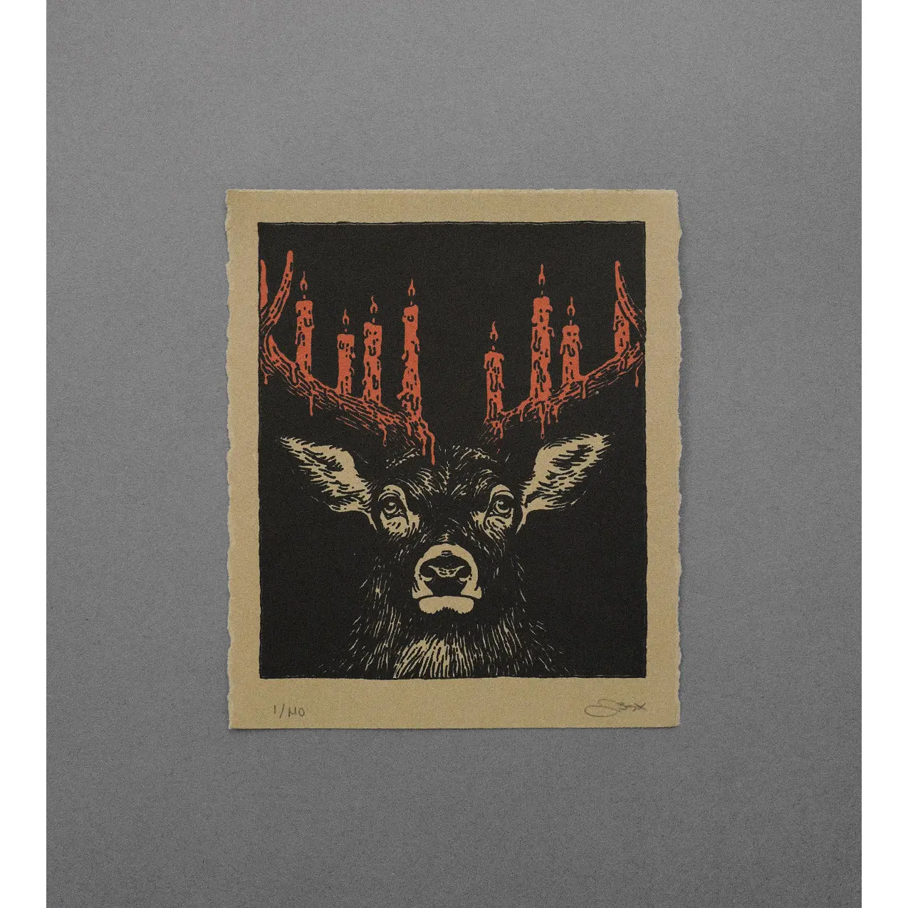 Red Antlers - High-Quality Print