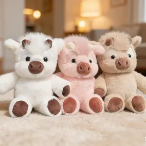 Cute Highland Wool Plush Toy, Running Pig Animal Series Doll, Perfect Birthday, &Mother's Day Gift, Adorable Sheep Plaything, Cuddly Stuffed Animal