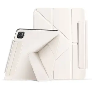 Folding Tablet Case for iPad 10/11th Gen - Magnetic Y-fold Stand with Pencil Charging Compatibility, Multi-angle support, Dual-position Magnetic Clasp, Ultra-strong Hold, Auto Wake/Sleep, Tablet Holder