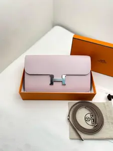 Pre-owned Hermes Leather Mini Bags UNUSED Hermès constance to go epsom FullSet 108598