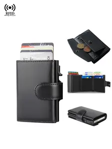 RFID Blocking Credit Card Holder Wallets for Men, Credit Card Organizer, Magic Trifold Design, Slim & Compact Mini Wallet, Perfect Father's Day Gift
