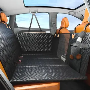 Seat Cover for  Seat, Hard Bottom  Seat Extender for ,  Seat Pet Cover for Dogs - Supports 400lbs,  Heavy Duty Scratch  Hammock for  SUV and Small