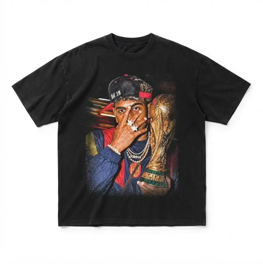 Lamine Yamal World Champion Adults and Youth T-Shirt, Football Fan Tee, Spain Flag Game Day Apparel, summer tee, kids graphic tees, mens clothing, youth clothing, youth boys clothes, streetwear
