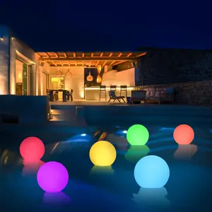 6Pack Floating Pool Lights: 3in Led Light Pool Balls with Remote, Color Changing Swimming Pool Lights, IP68 Waterproof, Pond Bathtub Accessories, Glowing Orb Sphere, Beach, Party, Decorative
