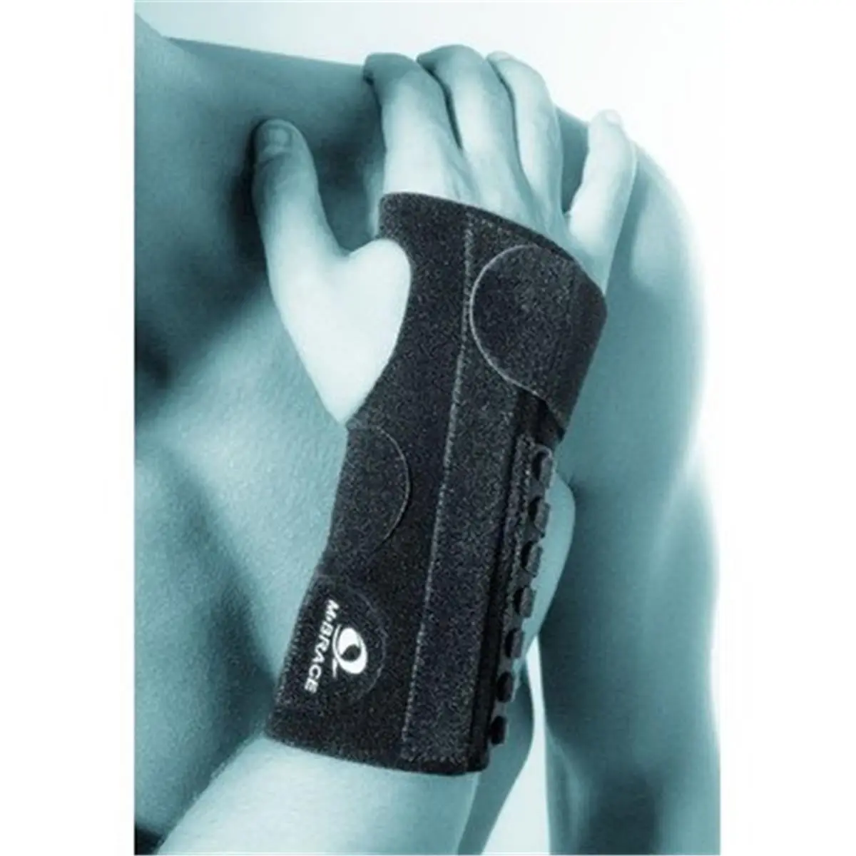 M BRACE Air Right Wrist Splint for Adults, Breathable Brace with Removable Aluminium Stays for a Custom Fit - Patented Joint Injury Support, Size 2 (20-27 In.), Right Hand, Adjustable Strap, Wrist Guard, Aluminum Stay, M-Brace Technology