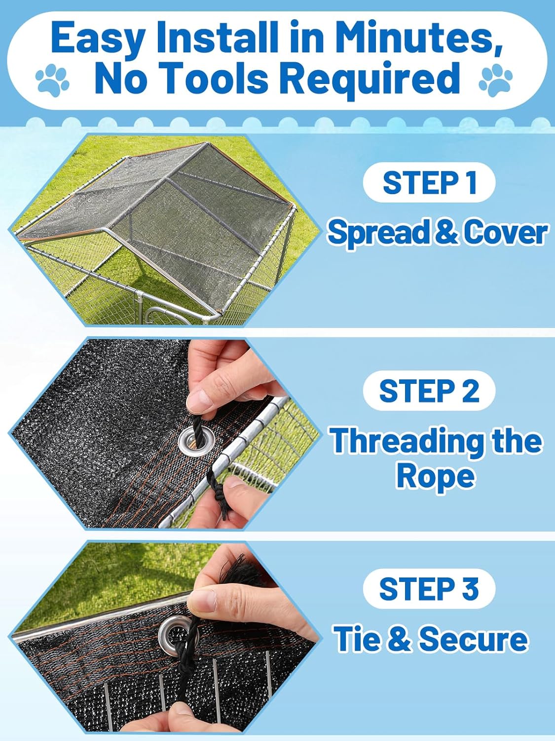 10FT*13FT Shade Cloth - 70-90% Sunblock Net for Garden Patio,Shade Sails for Plants Greenhouse Outdoor Pergola Lawn Swimming Pool Sun Shade Cloths for Kennel Chicken Coop Easier to Hang Shade Net Cover,good gifts for mom,Home Essentials