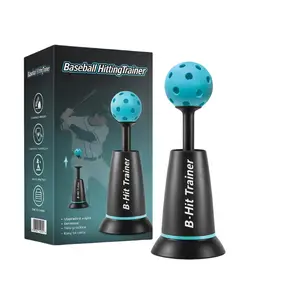DOUBLE ZEE Adjustable Height Ball Popper Baseball Batting Trainer, Durable Nylon Hitting Aid, No Pitcher Needed for Perfect Swings, 1 Training Ball Included