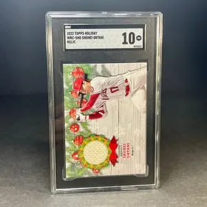 Shohei Ohtani Game Jersey SGC 10 MT • 2022 Topps Holiday Relics #WRC-SHO Angels Baseball Card    iwcs