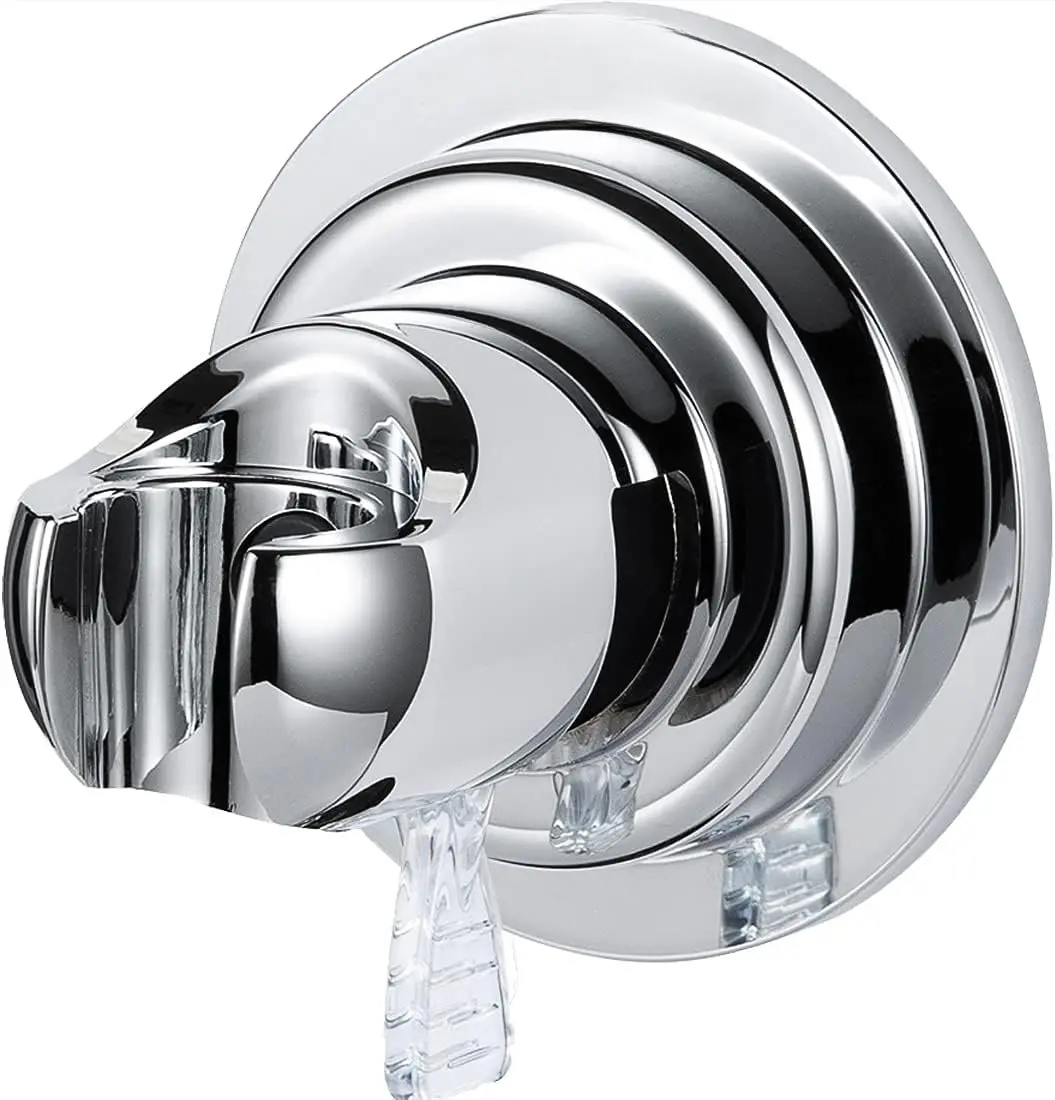 Vacuum Suction Cup Shower  Holder,Adhesive Suction Handheld Shower Holder Bracket,Removable Wall Mount Holder for Bathroom,Chrome
