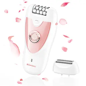 Epilator for Women 2 in 1 Hair Removal Device for Face Bikini Arm Legs Armpits Rechargeable Smooth Glide Electric Shaver Pink electric shaver women bikini shaver women