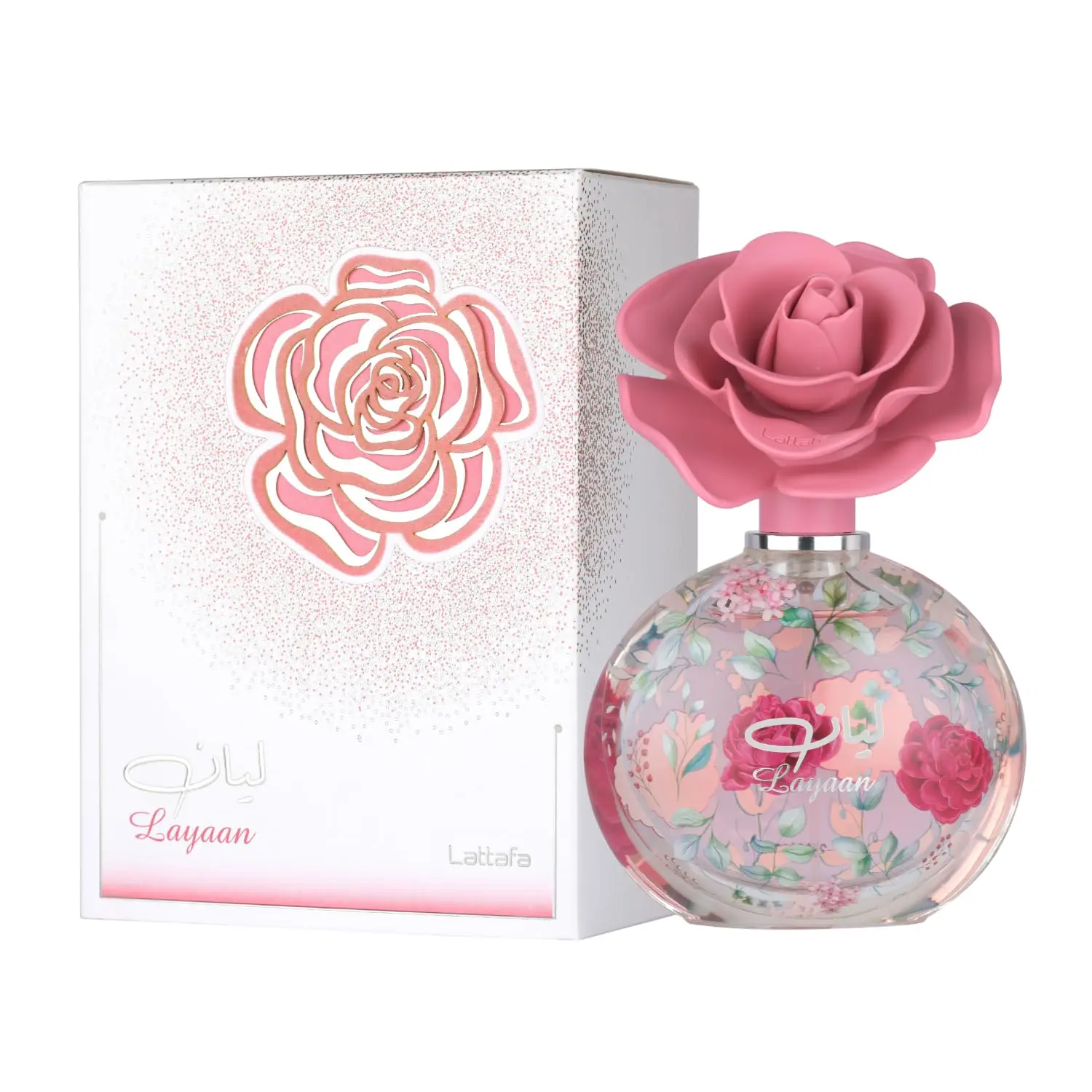 Lattafa Layaan Women's Eau De Parfum (EDP) Spray, 2.5 fl oz (75ml) Floral Fruity Wood Scent, Daily Wear Fragrance for Women (2 to 2.9 fl oz Range)