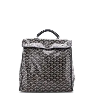 Pre-owned Goyard Canvas Coated Backpacks Saint Leger Briefcase Backpack Coated Canvas by Rebag