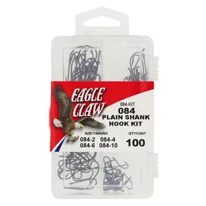 Eagle Claw Hook Assortment Kit Plain Shank