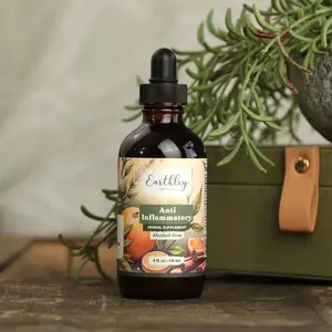 Earthley Wellness Anti-Inflammatory Tincture - Liquid Formula for Healthy Inflammation Response & Supporting Healthy Gut Immune System Function