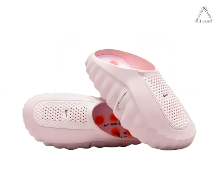 Pale Pink Breathable Foam Athletic Recovery Slide