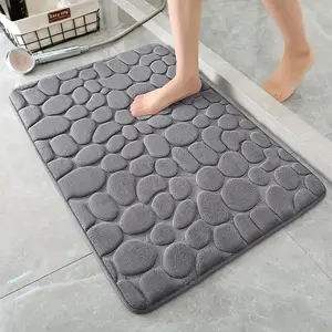 1pc Bathroom Mat Rug, Memory Foam Bath Mat, Non-Slip Bathroom Floor Mats, Quick Dry, Anti Slip, Absorbent, Washable Blanket, Quick Drying Mat