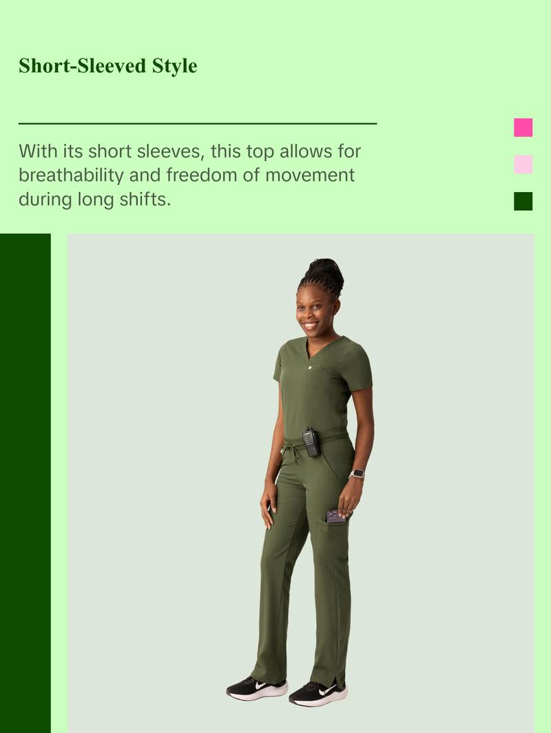 Aura One Pocket Top Olive