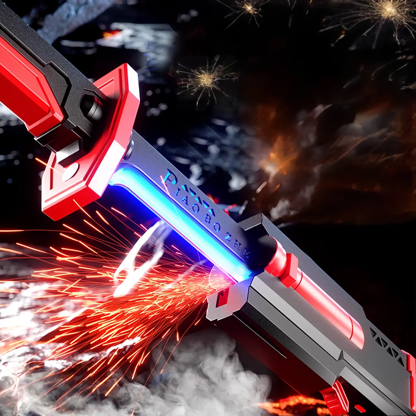 Realistic Lightsaber Novelty Gag Toy - With Special Sound, Light, and Spray Effects for Kids’ Engaging Playtime Discovery