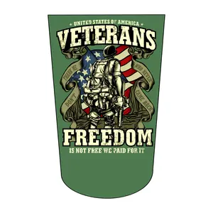 Amputee Sock "Veterans Freedom V1" 3ply Stump Sock