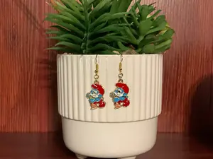 Papa Smurf Earrings