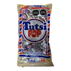 Tutsi Pop Jumbo Paletas Lollipop-24ct Candy Snack Sweet