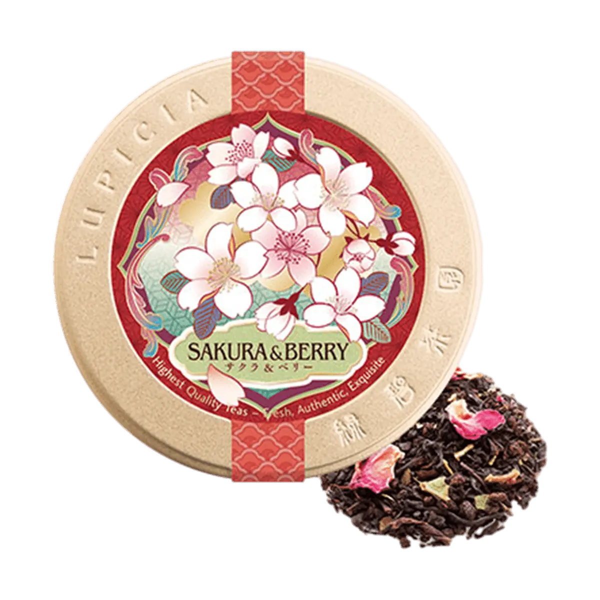 LUPICIA Sakura Berry Tea 50g - Japanese Limited Edition Spring Blossom Herbal Infusion, Exquisite Gift Set