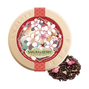 LUPICIA Sakura Berry Tea 50g - Japanese Limited Edition Spring Blossom Herbal Infusion, Exquisite Gift Set