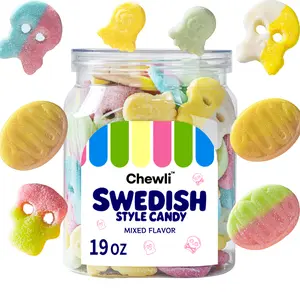 Swedish Candy Pick & Mix 19oz – Bubblegum & Tropical Fruit Flavors, Sweet & Sour Soft Gummies